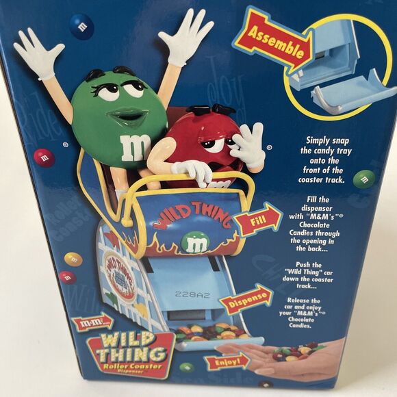 Vintage M&M Candy Dispenser‎ Wild Thing Roller Coaster Collectible 2nd Edition - Picture 4 of 8